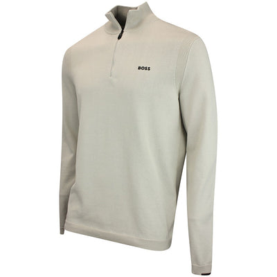 BOSS Golf Jumper - Knitted Ever-X QZ - Pelican WI26
