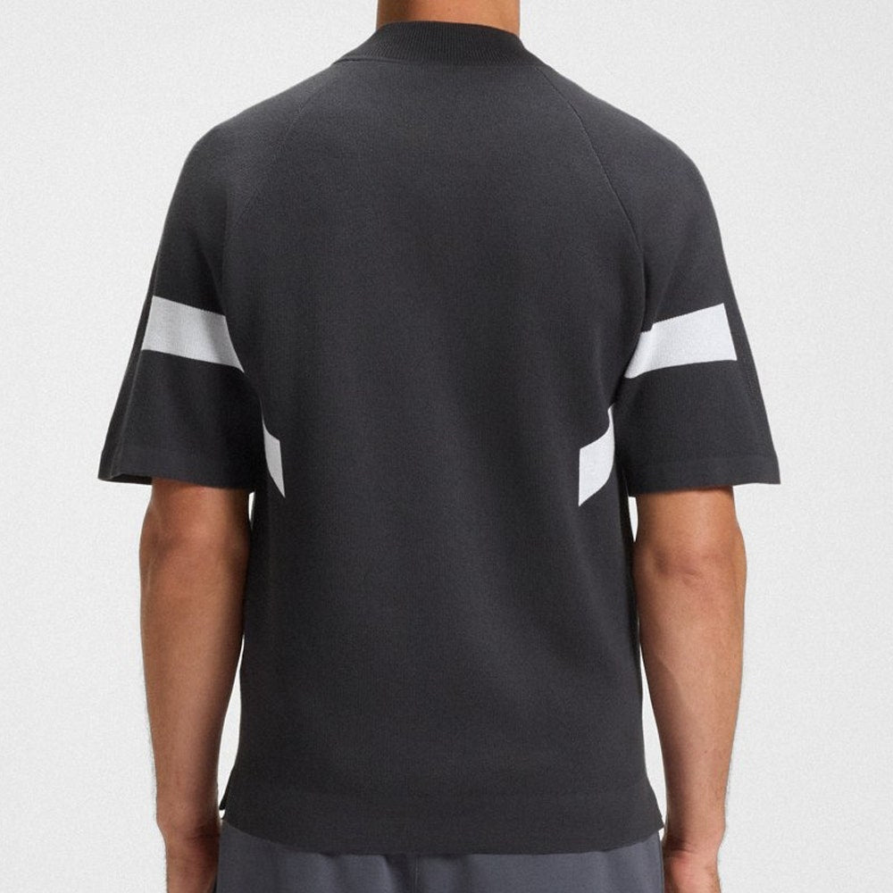 BOSS Golf Jumper - Knitted Retro SS Hybrid - Asphalt FA25