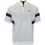 BOSS Golf Jumper - Knitted Retro SS Hybrid - Bright White FA25