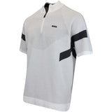 BOSS Golf Jumper - Knitted Retro SS Hybrid - Bright White FA25
