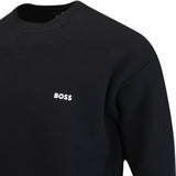 BOSS Golf Jumper - Rartic Crew Neck - Black WI24