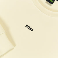 BOSS Golf Jumper - Stenson Oversize Crew Neck - Almond Milk WI25