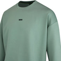BOSS Golf Jumper - Stenson Oversize Crew Neck - Laurel Wreath WI25