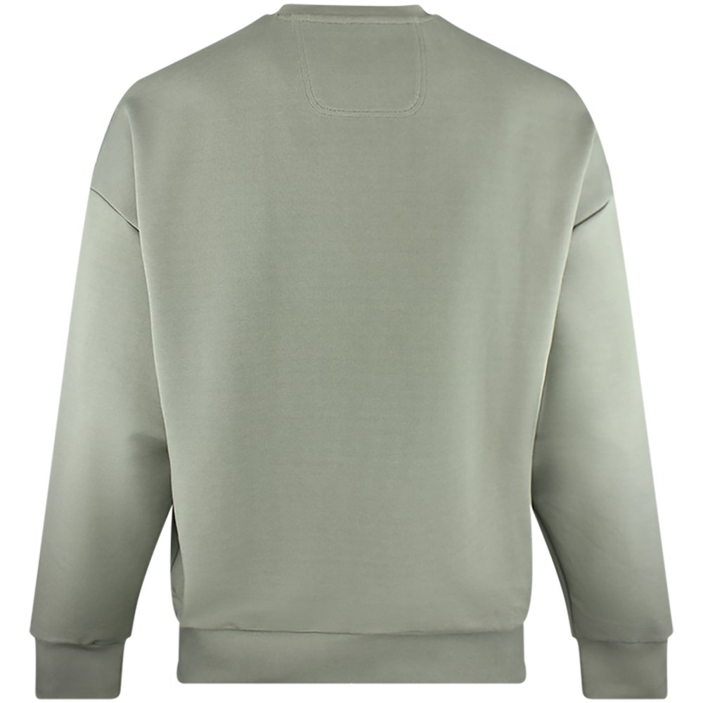 BOSS Golf Jumper - Stenson Oversize Crew Neck - Olive Green SP26