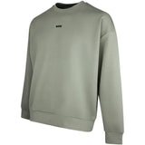 BOSS Golf Jumper - Stenson Oversize Crew Neck - Olive Green SP26