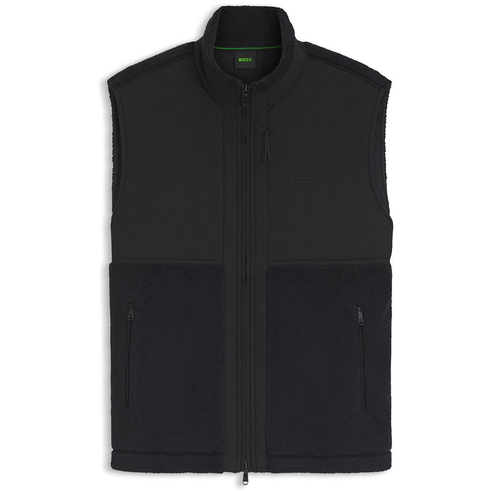 BOSS Golf Jumper - Sveedy Vest Relaxed Fit - Black WI26