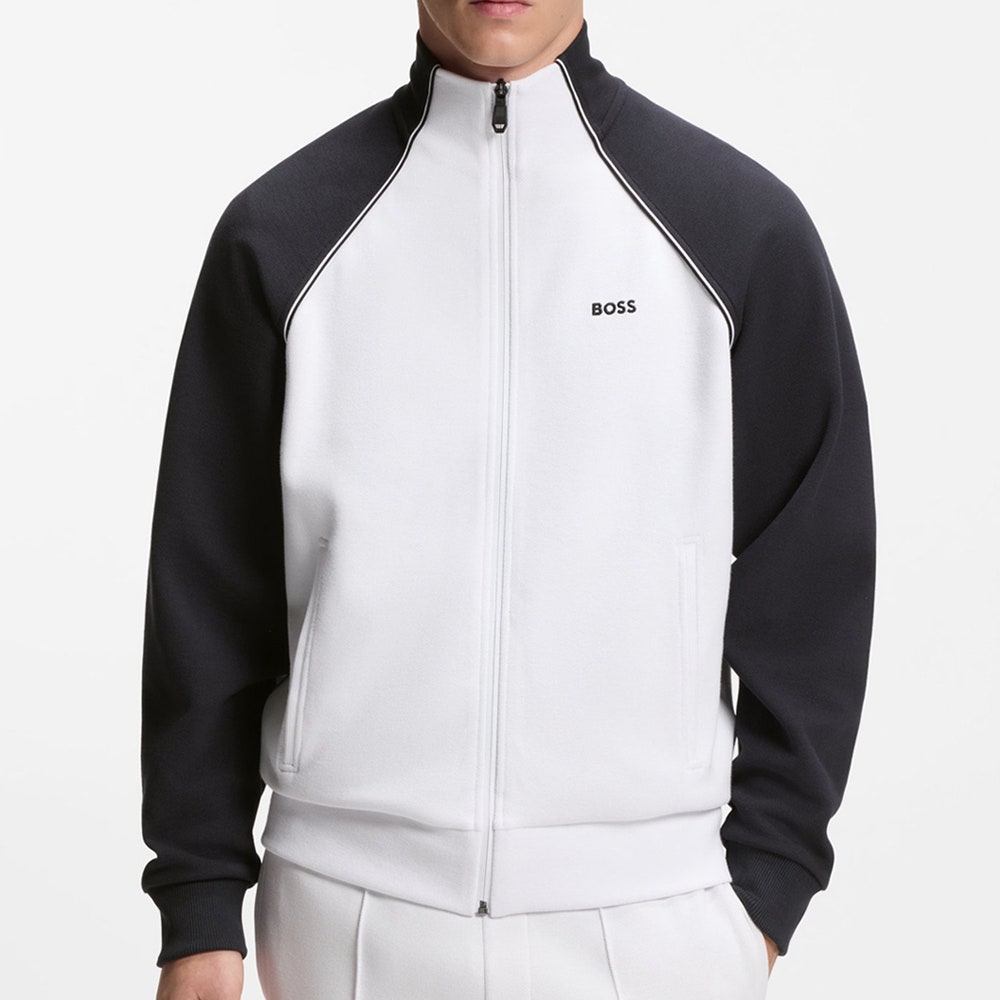 BOSS Golf Mid Layer - Join Skaz FZ - Bright White SU26