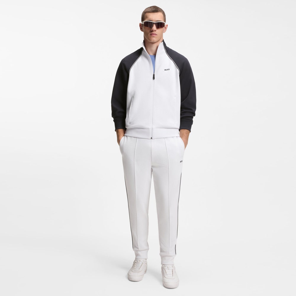 BOSS Golf Mid Layer - Join Skaz FZ - Bright White SU26