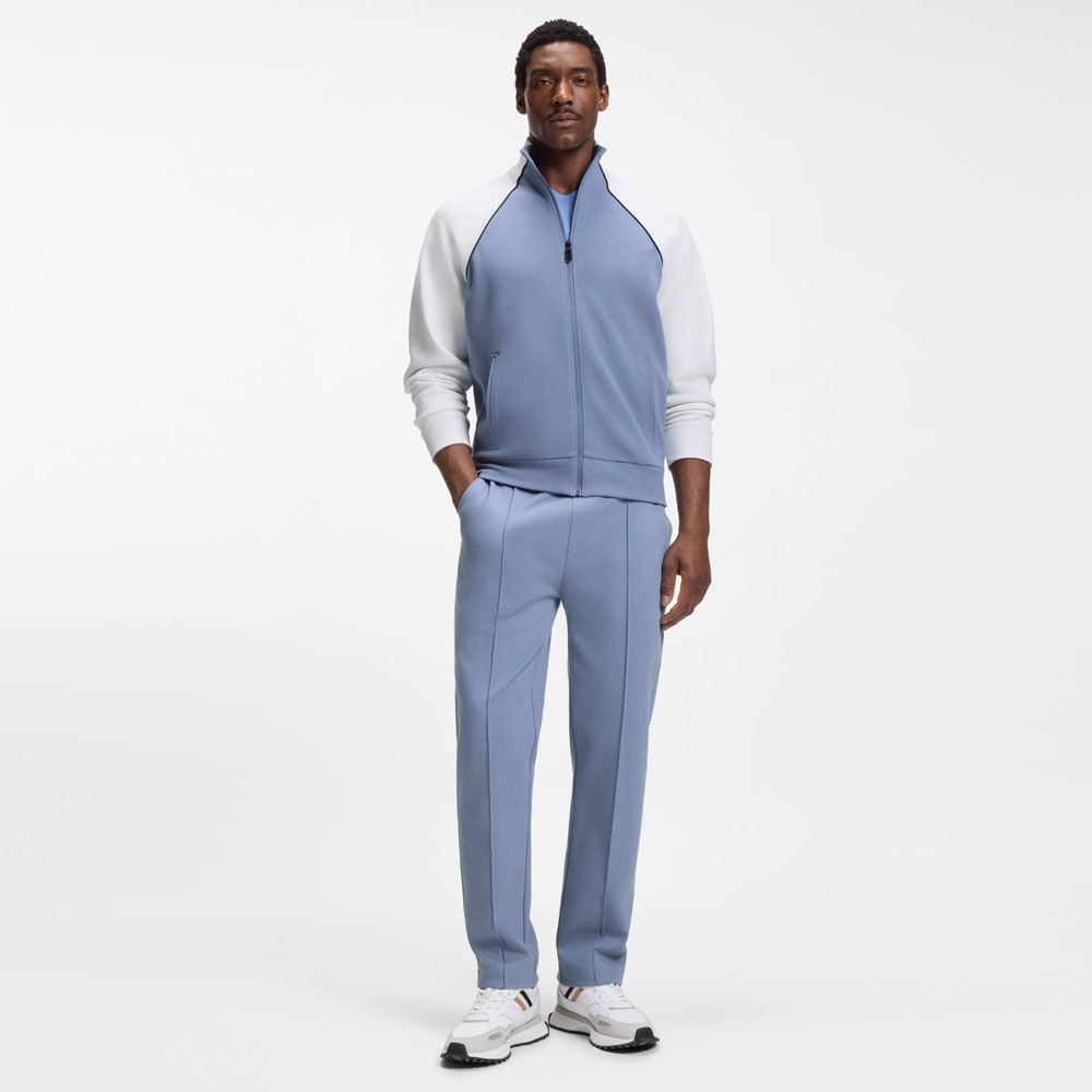 BOSS Golf Mid Layer - Join Skaz FZ - Colony Blue SU26