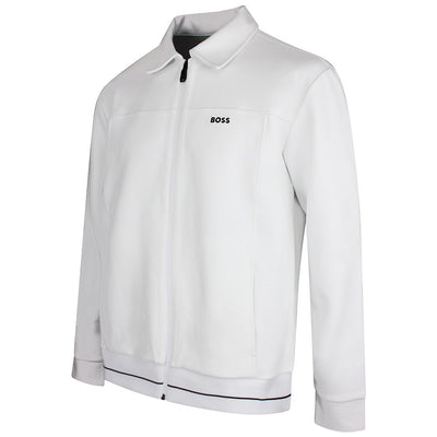 BOSS Golf Mid Layer - Member FZ Relaxed - Bright White SU26