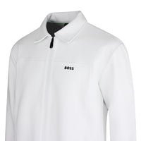 BOSS Golf Mid Layer - Member FZ Relaxed - Bright White SU26