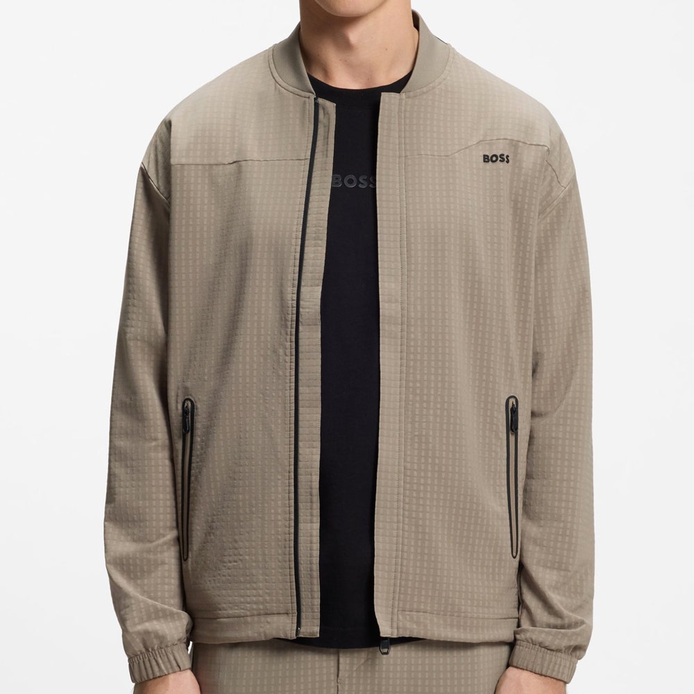 BOSS Golf Mid Layer - Terrace FZ Relaxed - Brindle SU26
