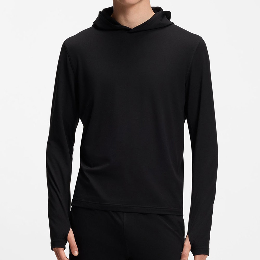 BOSS Golf Pullover - Active Hoodie - Black FA26