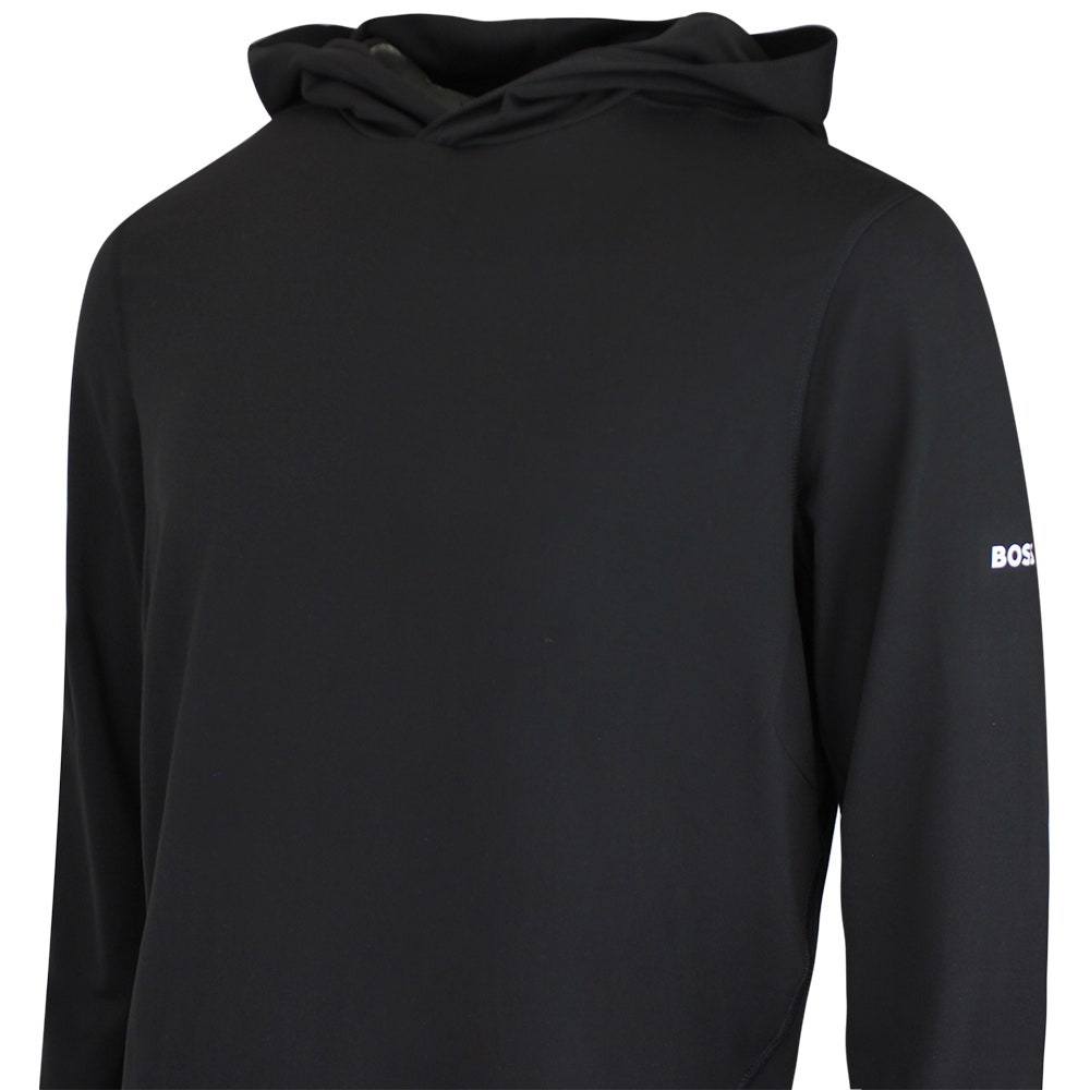 BOSS Golf Pullover - Active Hoodie - Black FA26