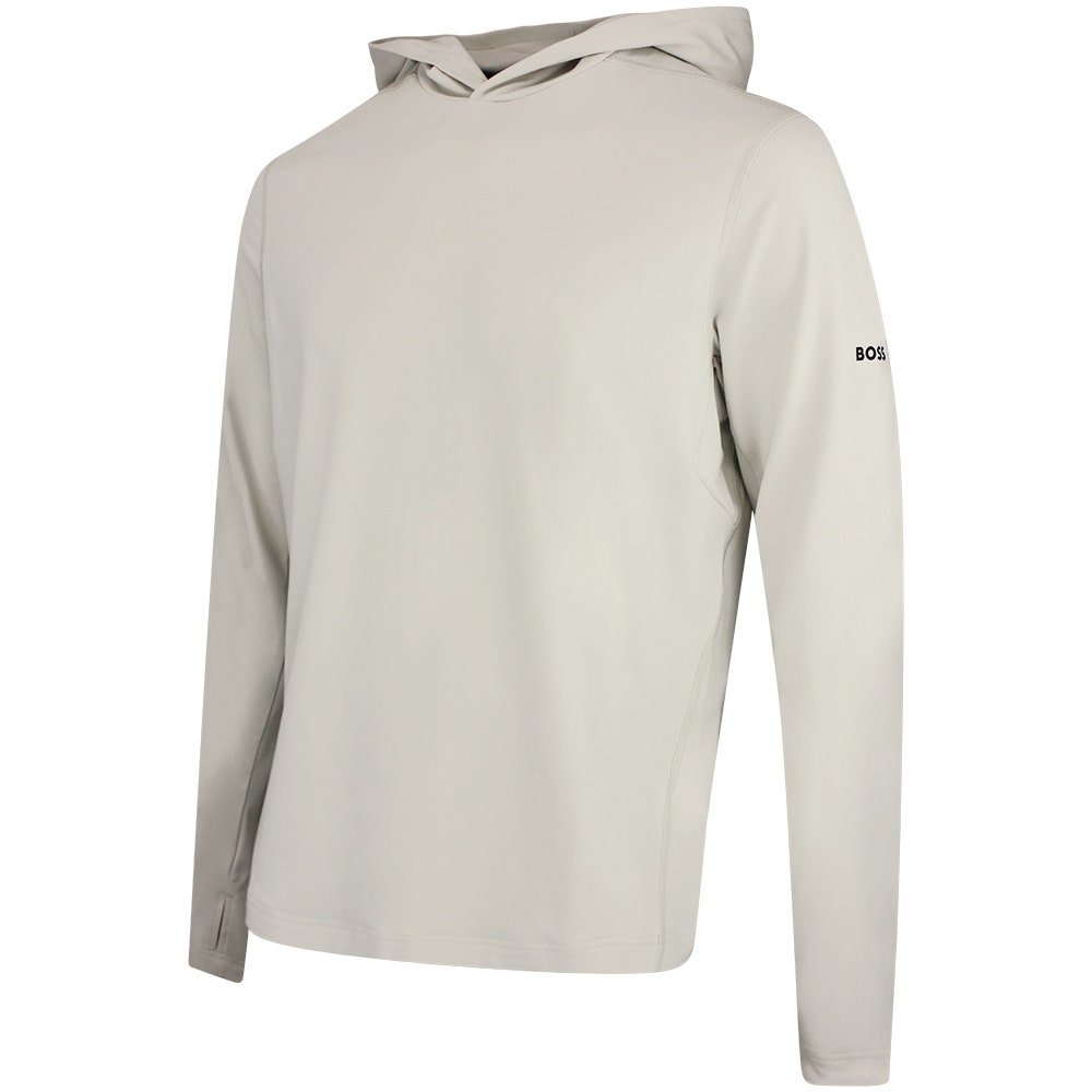 BOSS Golf Pullover - Active Hoodie - Pelican FA26