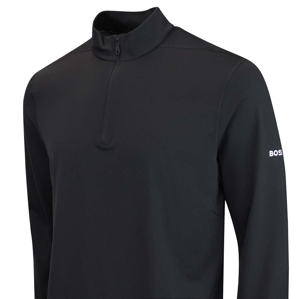 BOSS Golf Pullover - Active QZ - Black WI26