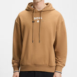 BOSS Golf Pullover - French Terry Hoodie BO - Iconic Camel SU25