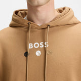 BOSS Golf Pullover - French Terry Hoodie BO - Iconic Camel SU25