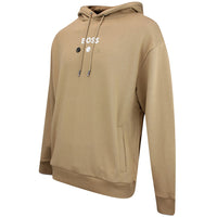 BOSS Golf Pullover - French Terry Hoodie BO - Iconic Camel SU25
