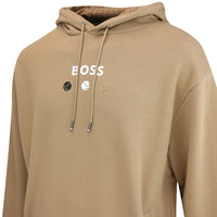 BOSS Golf Pullover - French Terry Hoodie BO - Iconic Camel SU25