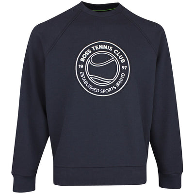 BOSS Golf Pullover - Join Salbo Crew Neck - Dark Navy SP26