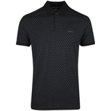 BOSS Golf Shirt - Chip Pattern GOC Reg. Fit - Black SP26