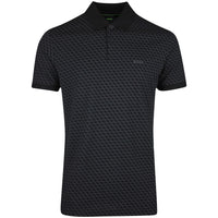 BOSS Golf Shirt - Chip Pattern GOC Reg. Fit - Black SP26