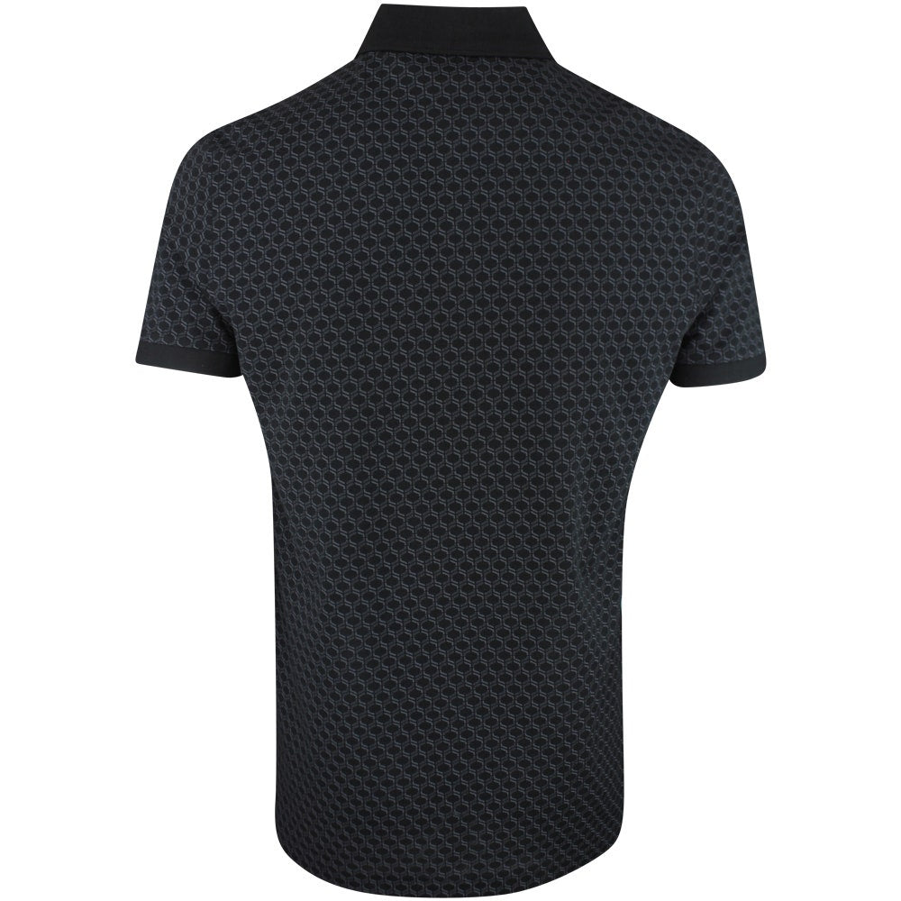 BOSS Golf Shirt - Chip Pattern GOC Reg. Fit - Black SP26