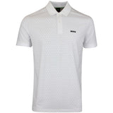 BOSS Golf Shirt - Chip Pattern GOC Reg. Fit - Bright White SP26