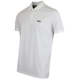 BOSS Golf Shirt - Chip Pattern GOC Reg. Fit - Bright White SP26