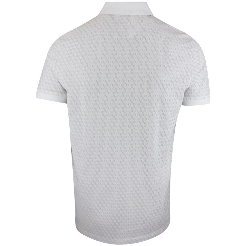 BOSS Golf Shirt - Chip Pattern GOC Reg. Fit - Bright White SP26