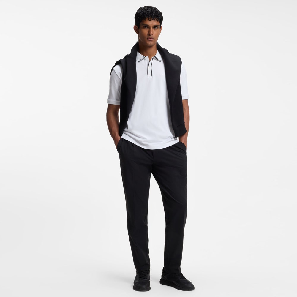 BOSS Golf Shirt - Cord Paddy Reg. Fit - Bright White WI26