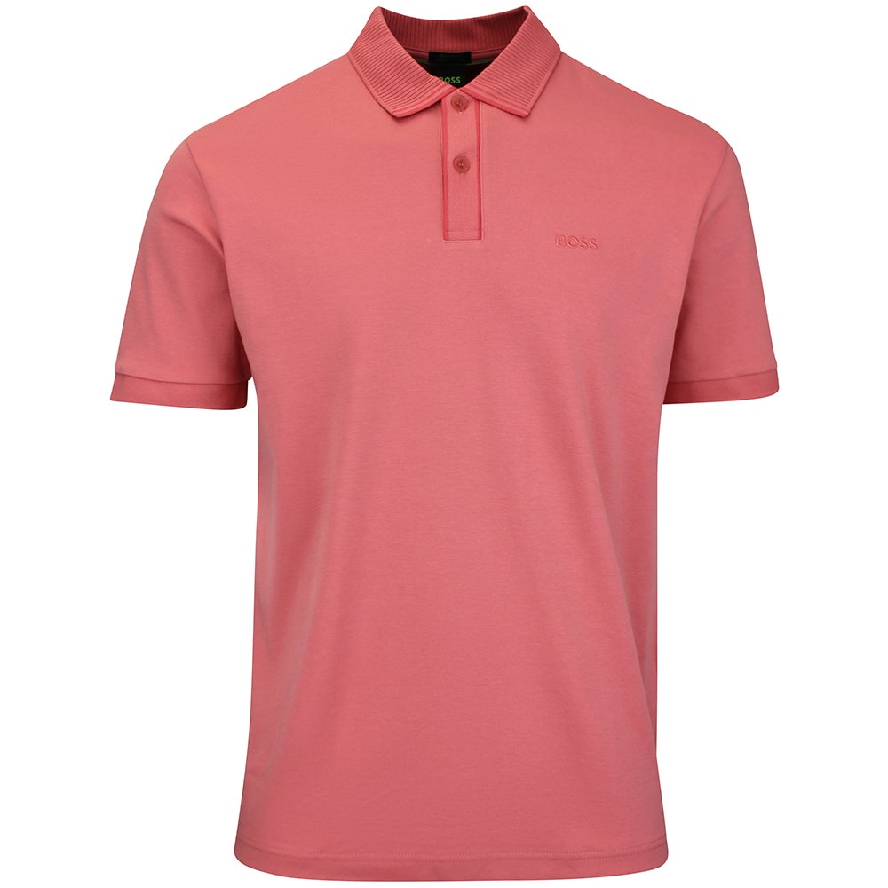 BOSS Golf Shirt - Cord Paddy Reg. Fit - Coral WI26
