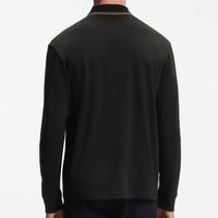 BOSS Golf Shirt - Cord Plisy LS Reg. Fit - Black WI26