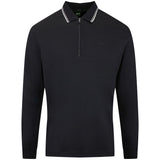 BOSS Golf Shirt - Cord Plisy LS Reg. Fit - Black WI26
