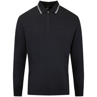 BOSS Golf Shirt - Cord Plisy LS Reg. Fit - Black WI26