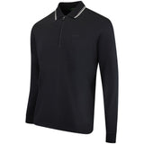 BOSS Golf Shirt - Cord Plisy LS Reg. Fit - Black WI26