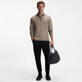 BOSS Golf Shirt - Cord Plisy LS Reg. Fit - Brindle WI26