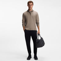 BOSS Golf Shirt - Cord Plisy LS Reg. Fit - Brindle WI26