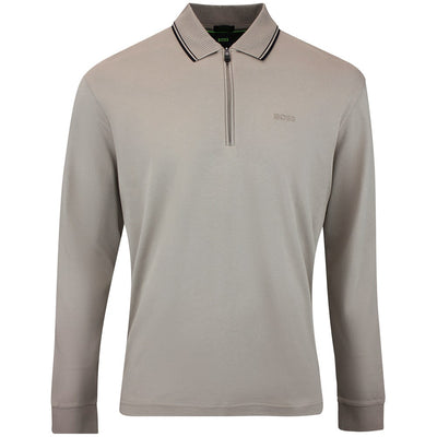 BOSS Golf Shirt - Cord Plisy LS Reg. Fit - Brindle WI26