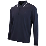 BOSS Golf Shirt - Cord Plisy LS Reg. Fit - Dark Navy WI26