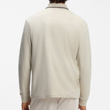 BOSS Golf Shirt - Cord Plisy LS Reg. Fit - Pelican WI26