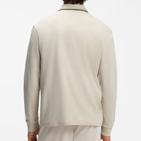 BOSS Golf Shirt - Cord Plisy LS Reg. Fit - Pelican WI26
