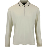 BOSS Golf Shirt - Cord Plisy LS Reg. Fit - Pelican WI26