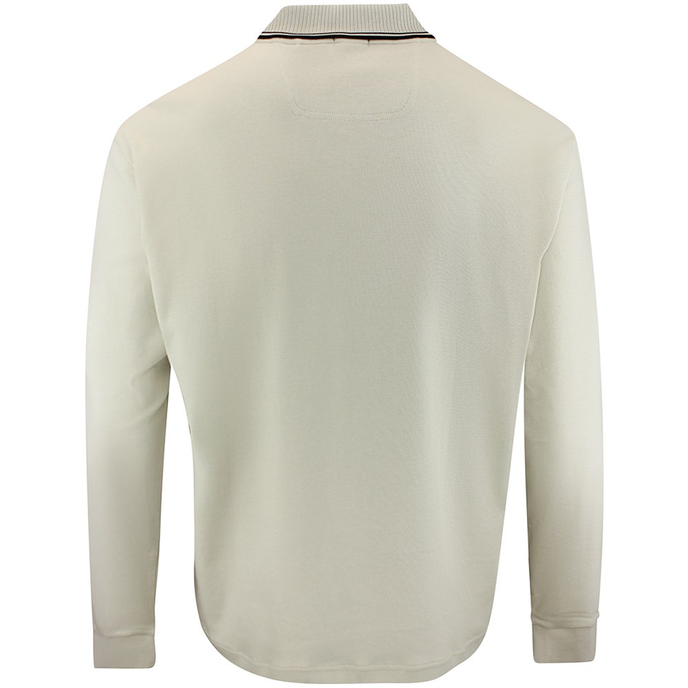 BOSS Golf Shirt - Cord Plisy LS Reg. Fit - Pelican WI26
