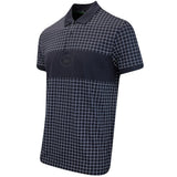 BOSS Golf Shirt - GL Check Polo Reg. Fit - Dark Navy FA25