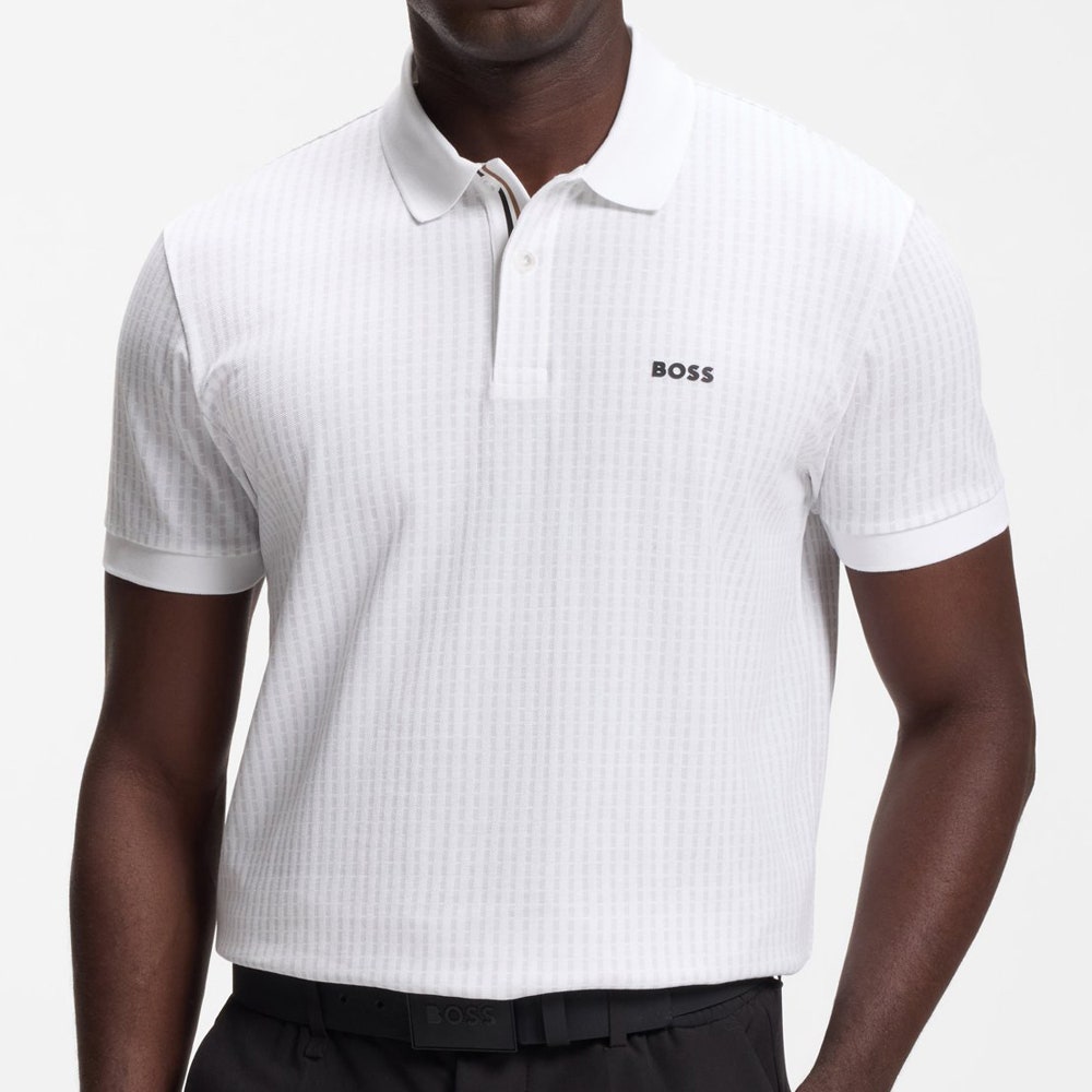 BOSS Golf Shirt - GOC Birdie 3 Reg. Fit - Bright White SU26