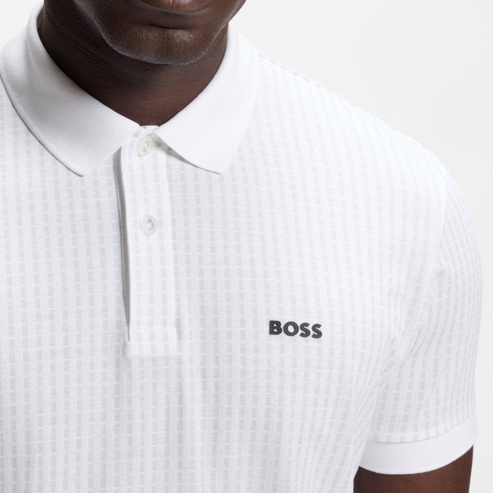 BOSS Golf Shirt - GOC Birdie 3 Reg. Fit - Bright White SU26