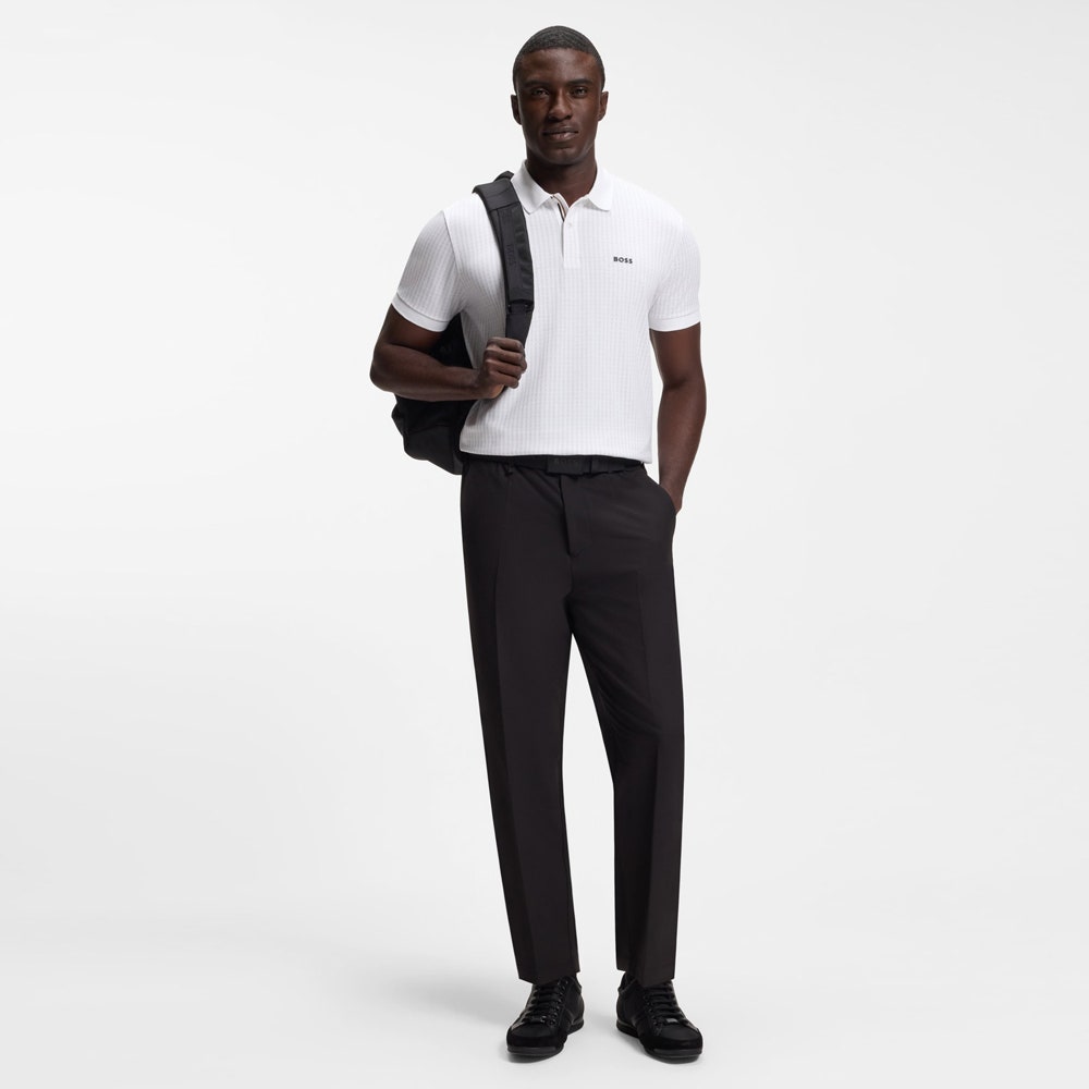 BOSS Golf Shirt - GOC Birdie 3 Reg. Fit - Bright White SU26