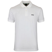 BOSS Golf Shirt - GOC Birdie 3 Reg. Fit - Bright White SU26